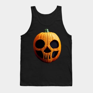 Scary Halloween Pumpkin Art Tank Top
